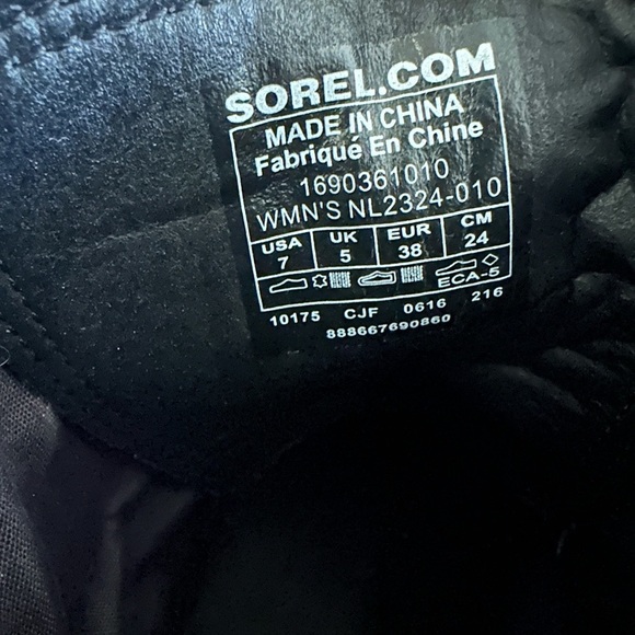 Sorel Women’s Gray Major Carly Boots Lace Up Waterproof Leather Combat Size 7 - Picture 8 of 11